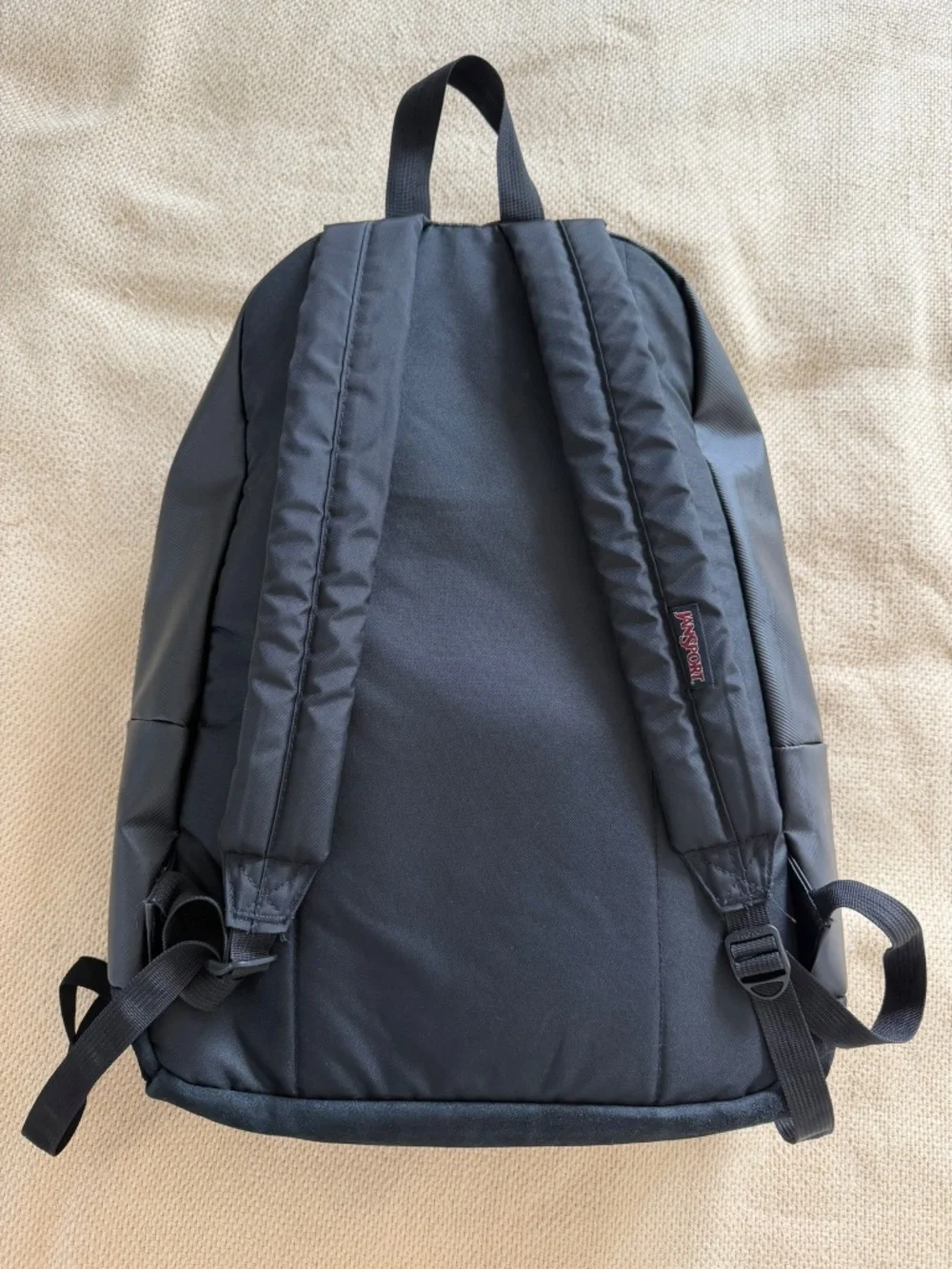 JanSport Main Campus Black Suede Bottom Backpack Laptop School Bag JS0A4QUL